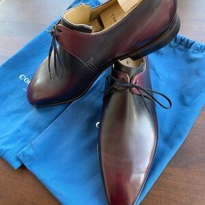 Corthay Arca 9.5 Pullman Lie de Vin Hand Painted Patina